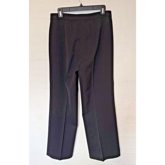 St John Caviar Pants Women's 8 High Rise Wide Leg Career Trousers Designer - Picture 3 of 5